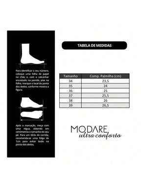 Tênis Modare Feminino Napa Floather/Napa Sense Flex Conforto