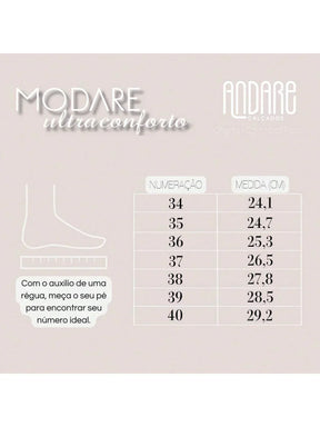 Sandalia Ortopedica Modare Conforto Massageadora Feminina Original